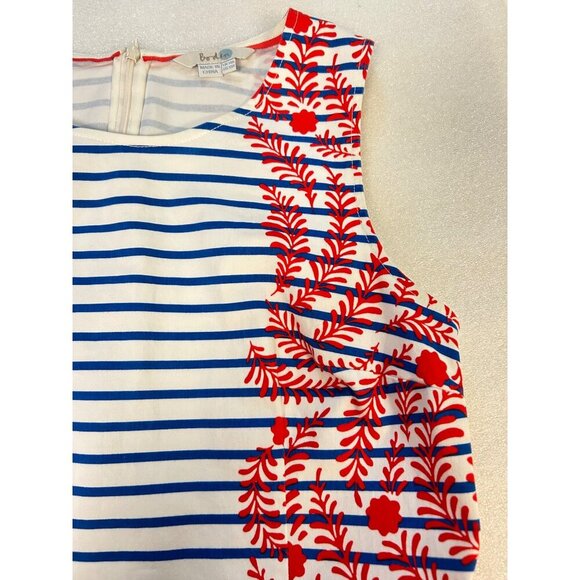 Boden Porto Stripe Floral Vine Shift Dress US 10 fits 8 - Picture 5 of 6